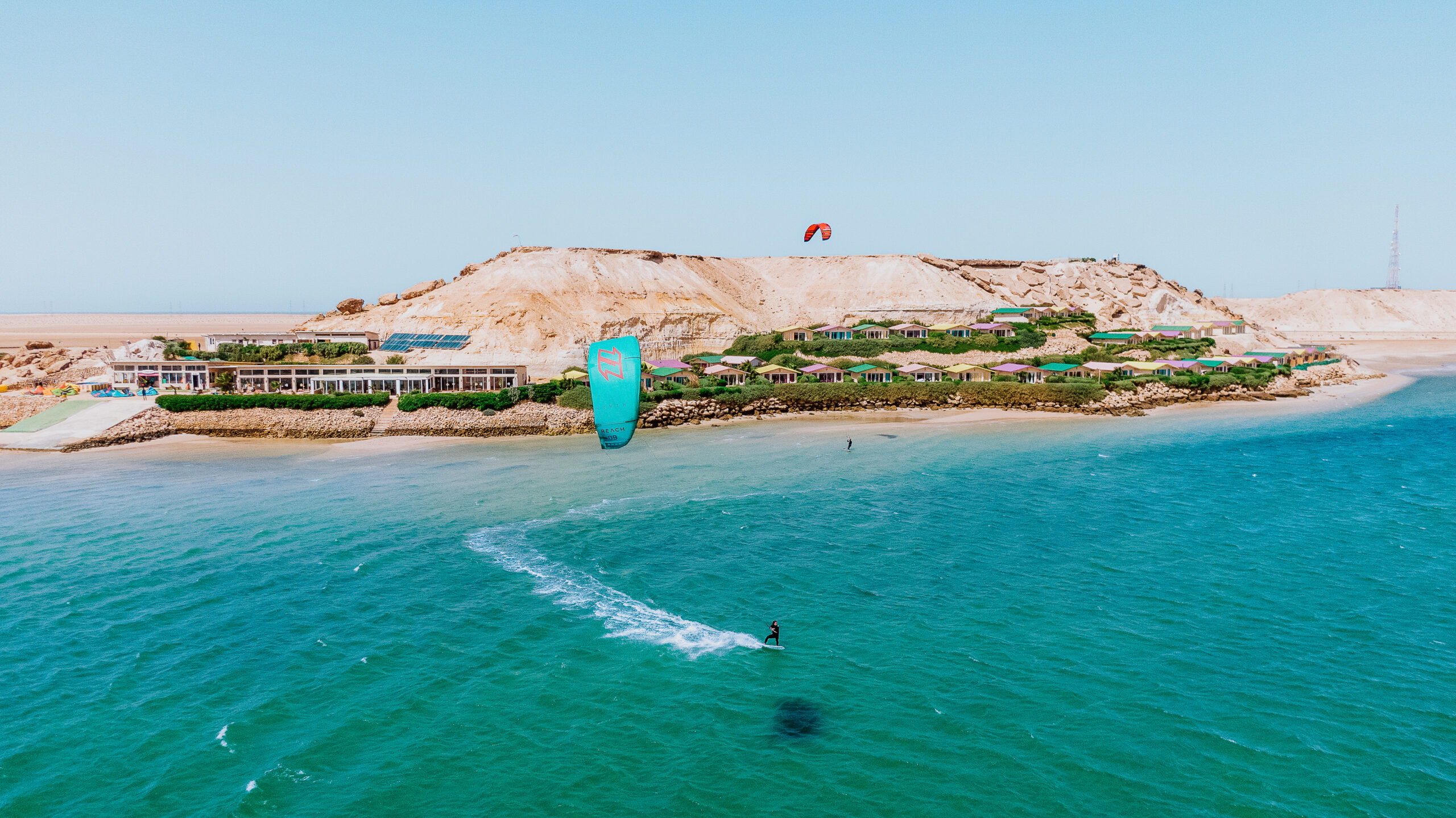 Kitesurfen in de lagune van Dakhla